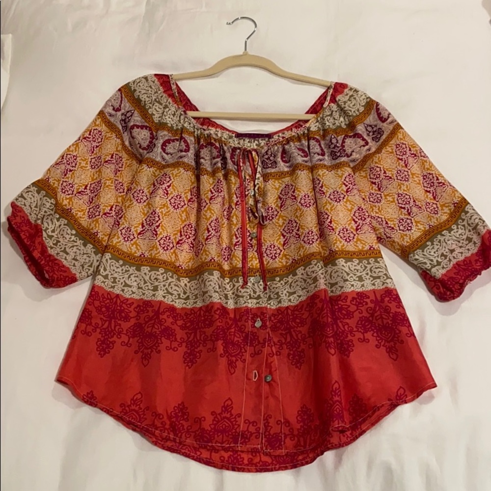 Velvet Multicolored Blouse